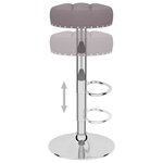 vidaXL Tabourets de bar lot de 2 taupe tissu