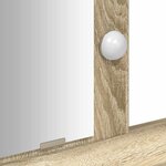 vidaXL Table de Toilette Marron 79 x 41 x 140 cm Bois d'ingénierie