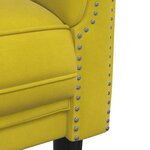 vidaXL Ensemble de canapés 2 Pièces jaune velours