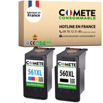 560XL 561XL - 2 cartouches compatibles pour Canon 560 561 XL - COMETE