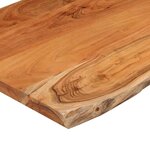 vidaXL Dessus de table 80x40x3 8 cm rectangulaire bois massif acacia