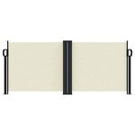 vidaXL Auvent latéral rétractable crème 100x600 cm