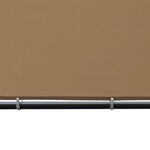 vidaXL Belvédère avec toit incliné 400x400x270 cm Beige 180 g/m²