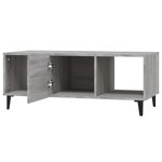vidaXL Table basse sonoma gris 102x50x40 cm bois d'ingénierie