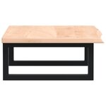 vidaXL Étagère de vasque murale acier et bois de chêne massif