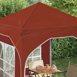 vidaXL Tente de fête pop-up 192 x 192 x 245 cm Terre cuite