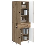 vidaXL 2 Pièces Chêne artisanal