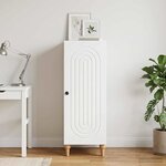vidaXL Buffet Blanc 33 x 34 5 x 90 cm Bois d'ingénierie