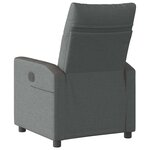 vidaXL Fauteuil inclinable Gris foncé 69 x 86 x 100 cm tissu