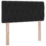 vidaXL Lit de Rangement avec matelas Noir 90 x 200 cm Velours