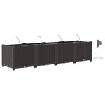 vidaXL Pots de jardin Marron 160 x 40 x 37.5 cm Acier