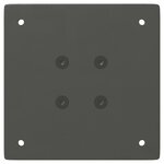 vidaXL Pieds de table basse 4 pièces Anthracite 42-44 cm Acier