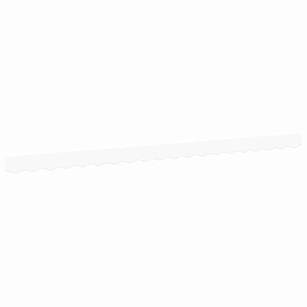 vidaXL Bande de auvent Blanc 4.3 x 0.2 m Toile