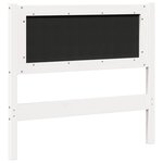 vidaXL Tête de lit Autre Blanc 90 cm Bois massif en pin