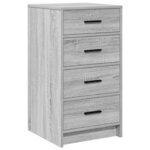 vidaXL Buffet Sonoma gris 40 x 41 x 75 cm Bois d'ingénierie