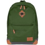 ABBEY Sac a dos de taille moyenne - 100% Polyester 300T - 42 x 30 x 16 cm - Capacité : 20 L - Vert Armée