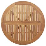 vidaXL Table de jardin ronde Ø85x75 cm bois d'acacia solide
