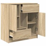 vidaXL Buffet avec tiroirs et portes chêne sonoma 70 5x34x74 5 cm