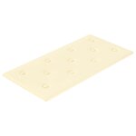 vidaXL Tête de lit murale 12 Pièces Crème 60 x 30 cm Simili cuir