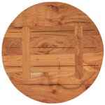 vidaXL Dessus de table Ø50x2 5 cm rond bois massif d'acacia