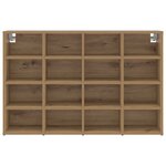 vidaXL Cabinet à chaussures avec étagère avec stockage chêne artisanal 103x30x51 cm