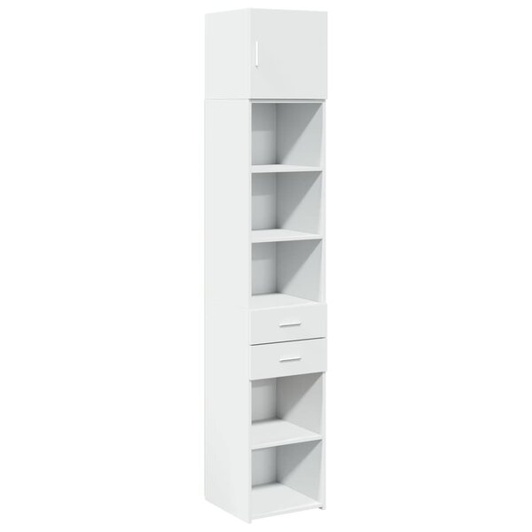 vidaXL Armoire de rangement mince blanc 40x42 5x225 cm