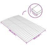 vidaXL Latte de rechange pour sommier avec 24 lattes 120 x 200 cm