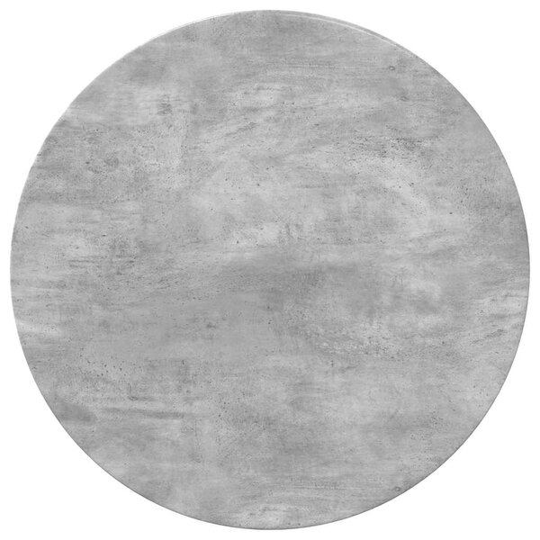 vidaXL Plateau de table Gris béton 70 x 70 x 1.5 cm Bois d'ingénierie