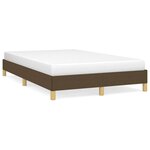 vidaXL Cadre de lit sans matelas marron foncé 120x200 cm tissu