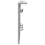 vidaXL Porte-manteau mural avec étagère Sonoma gris 85 x 10 x 45 cm