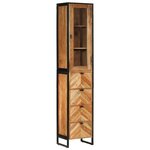 vidaXL Ensemble de meubles salle de bain 3 Pièces fer et bois d'acacia