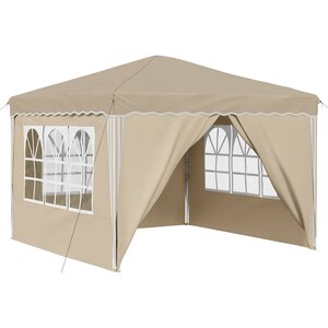 vidaXL Tente de fête pop-up 288 x 288 x 245 cm Crème Tissu Oxford