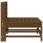 vidaXL Canapé central de jardin marron miel bois de pin massif