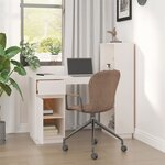 vidaXL Bureau Blanc 110x53x117 cm Bois massif de pin