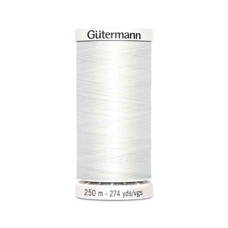 Gütermann Fil à coudre 'Allesnäher' SB, 250 m, couleur: blanc 800 GÜTERMANN
