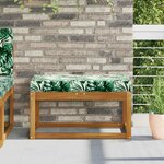 vidaXL Coussin de Siège d'Extérieur Feuilles Tropicales 80 x 40 x 8 cm