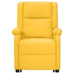 vidaXL Fauteuil jaune tissu