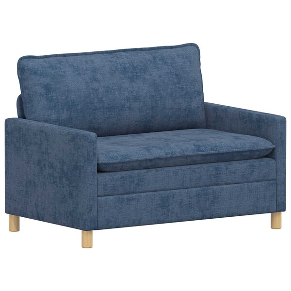 vidaXL Canapé Bleu 126 x 81 x 87 5 cm Polyester