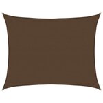 vidaXL Voile d'ombrage 160 g/m² Marron 6x7 m PEHD