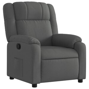 vidaXL Fauteuil inclinable gris foncé tissu