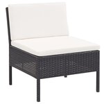 Salon de jardin meuble d'extérieur ensemble de mobilier 6 pièces avec coussins résine tressée noir 02_0016915