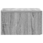 vidaXL Cabinet de chevet mural Sonoma gris 33 x 34 5 x 20 cm