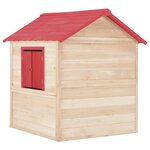 vidaXL Maison de jeu pour enfants Bois de sapin Rouge