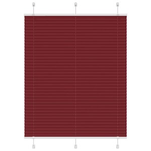 vidaXL Store plissé rouge bordeaux 105x100 cm largeur du tissu 104 4cm