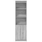 vidaXL Buffet haut sonoma gris 50x35x180 cm bois d'ingénierie