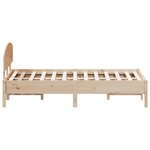 vidaXL Cadre de lit sans matelas 140x190 cm bois de pin massif