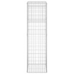 vidaXL Poteaux à panier de gabion 2 Pièces 50x50x180 cm Fer