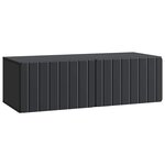 vidaXL Meuble TV mural 98 x 41 x 30 cm Noir Bois d'ingénierie