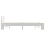 vidaXL Cadre de lit Blanc Bois de pin massif 120 x 200 cm