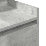 vidaXL Tables de chevet avec 2 tiroirs 2 Pièces gris béton 38x34x80 cm